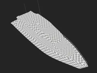 LOW POLY Yacht Low-poly 3D model