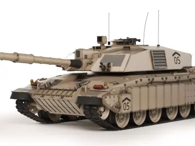 Tank Challenger 2 2010 3D model