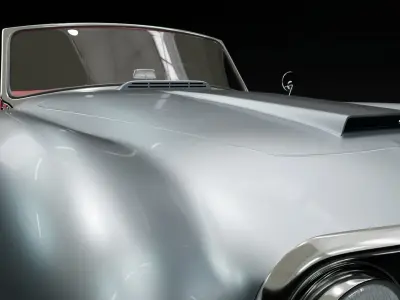 Nash-Healey Vintage Car 3D model