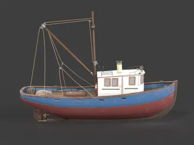 Fishing boat 3D model