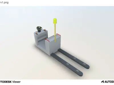 Rideon Tugger for warehouse and factories Low-poly 3D model