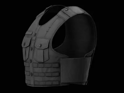 Tactical Uniform Shirt Carrier Low-poly 3D model