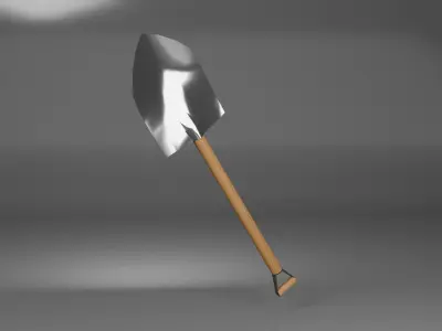 Shovel Low-poly 3D model