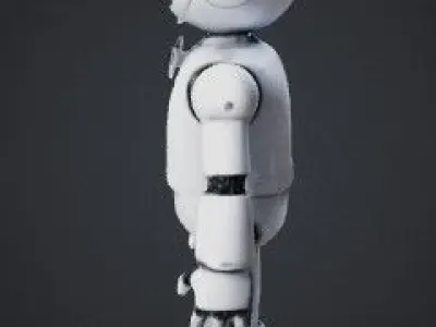Robot butler 3D model