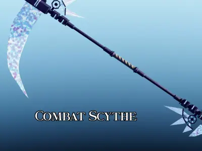 Combat Scythe Low-poly 3D model