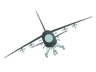 LTV A-7 Corsair II 3D model purchase