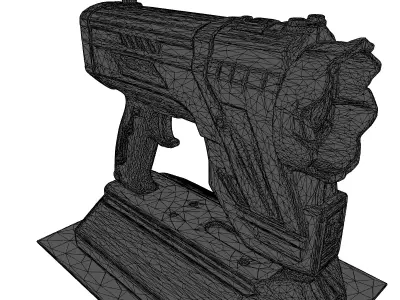 Futuristic Plasma Cutter 3D 3D model