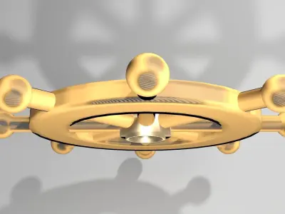 Ship Wheel 1 3D model