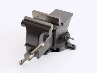 Bench vice 04 3D model