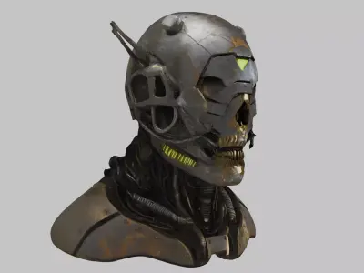 Cybernetic Reaper Low-poly 3D model