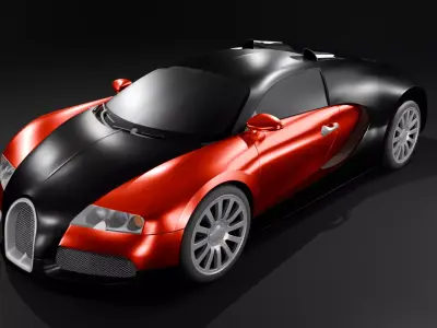 Fast hypercar 3D model