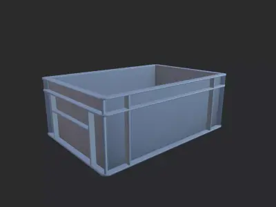 Euro Stacking Box Low-poly 3D model
