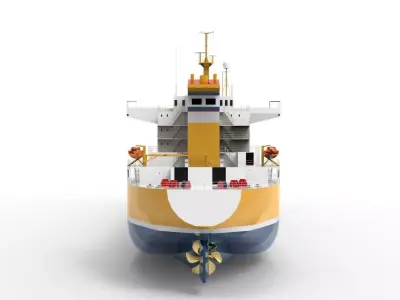 Bulk Carriers Low-poly 3D model