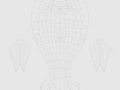 Humpback Whale Low-poly 3D model
