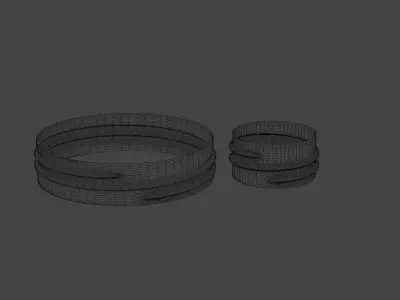 Threaded Cap 3D Model - Screw top for Cosmetic 3D model