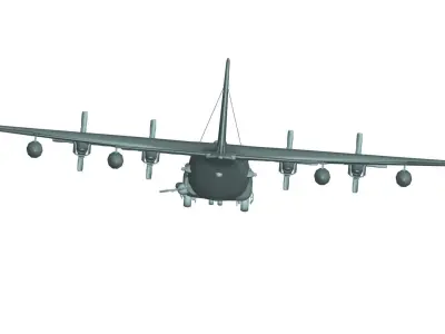 Lockheed AC-130 3D model purchase