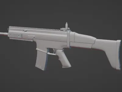Fn SCAR  3D model