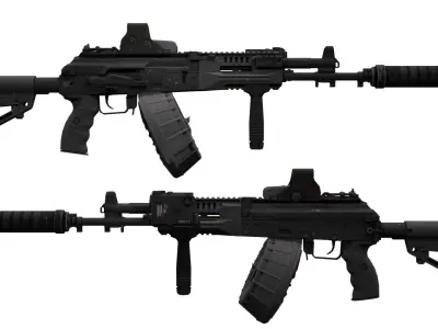 Kalashnikov AK-12 Low-poly 3D model