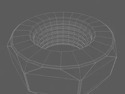 Metal Nut  Free 3D model