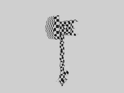 Stylized Battle Hammer Low-poly 3D model