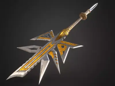 Egyptian God Sword Low-poly 3D model