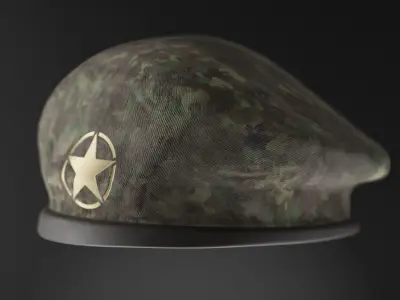 Soldier  Hat Low-poly 3D model