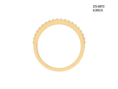 Wedding Band 3D print model 11