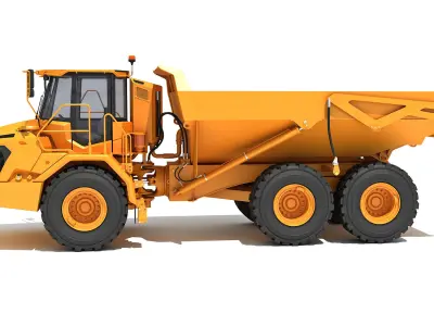 Articulated Mining Truck 3D model by 3D-Horse