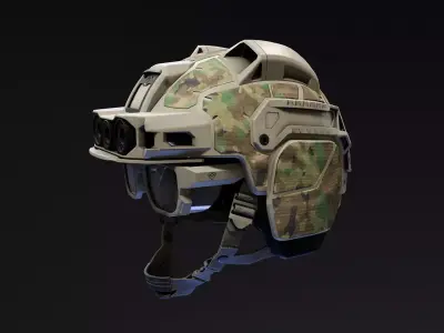 EagleEye Combat Helmet Low-poly 3D model