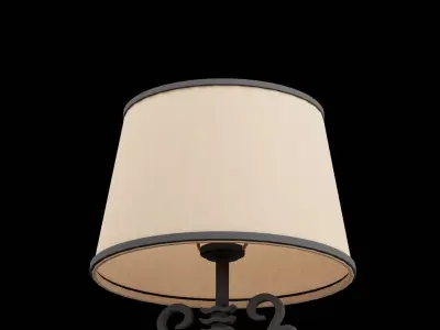 Bed Side Lamp Low-poly 3D model