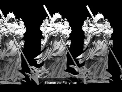 Underworld Ferry Kharon Full collection  3D Model Pack