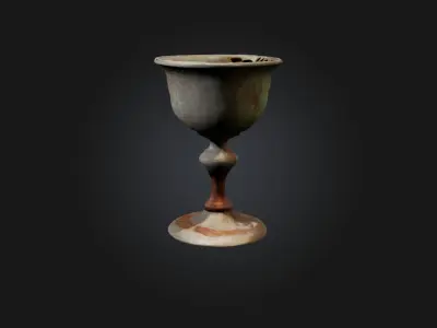 Old Goblet Model Low-poly 3D model