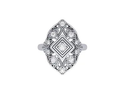 Wedding Ring 3D print model 67