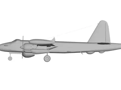 Lockheed P-2 Neptune 3D model purchase