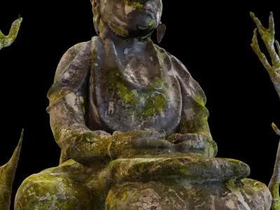 Buddha 3d sculpture antique 3D model