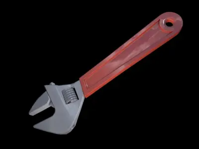 Wrench tool 3D model 3D model