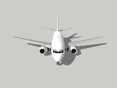 Boeing 737-300 Low-poly 3D model
