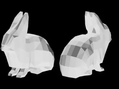 Low Poly Rabbit Bunny Low-poly 3D model