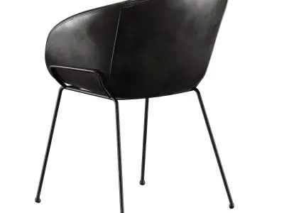 Lee Faux Leather Dining Armchair 3D model