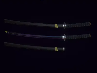 Void Katana Low-poly 3D model