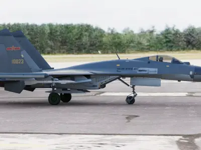 Chinese Shenyang J-11 Yinglong or Responsive Dragon One Seater 3D model