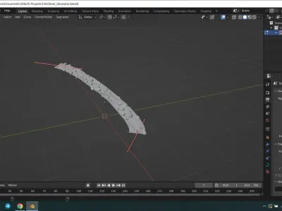 Procedural River Generator 3D model