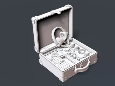 Military Suitcase Radio RoZ 3D print model