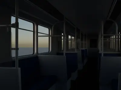 BVG F92 U-Bahn Low-poly 3D model