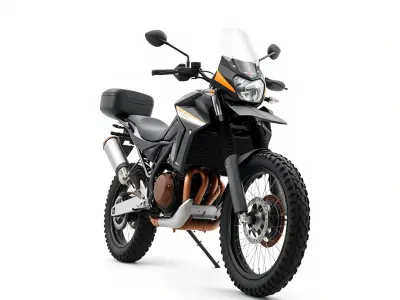 Adventure Motorcycle Model Pack Low-poly 3D model