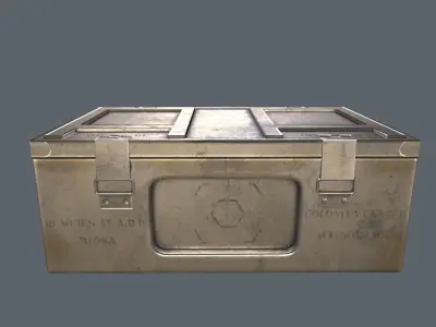 WWII Ammo Box 2 Low-poly 3D model
