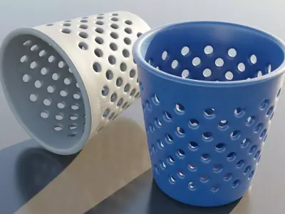 Dustbin Plastic 3D model