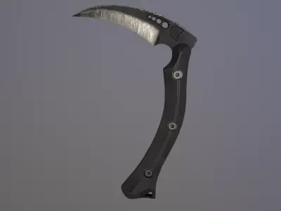 Tactical Kama Low-poly 3D model