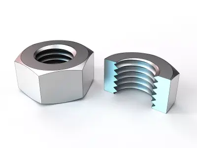 Hex Nut Free 3D print model
