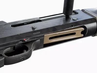 Benelli M4 Modular Shotgun Low-poly 3D model